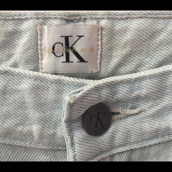 Calvin Klein Anti Fit Denim Jeans Ice Blue Model Grunge 30x32 Limited Edition - Picture 5 of 10